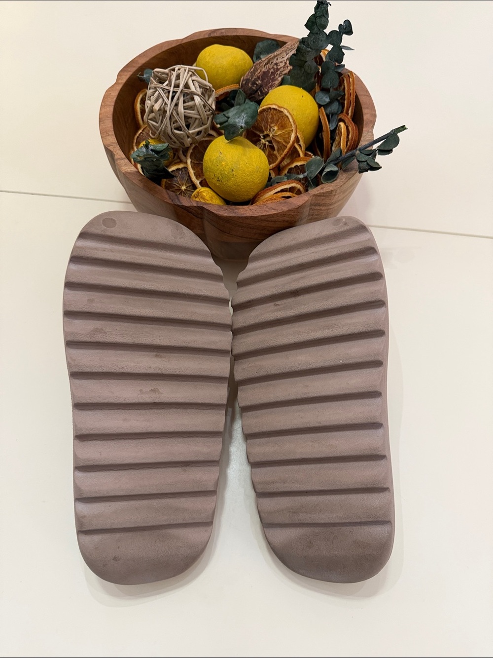 Yeezy Taupe Slide Sandals for Women - Picture 3 of 4